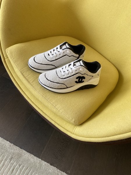 Chanel Embroidered Suede sneakers