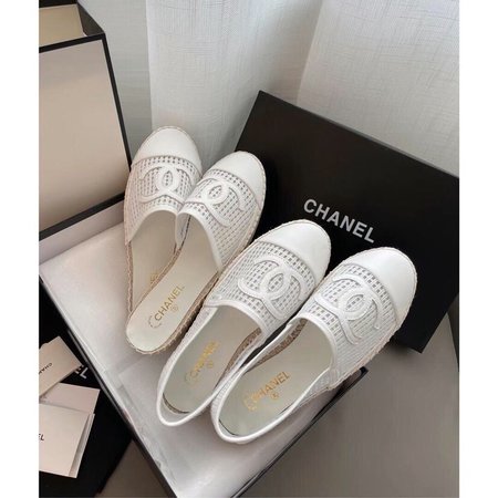 Chanel Cutout Espadrilles slippers