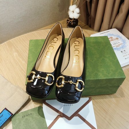 Gucci Patent leather square toe women s shoes