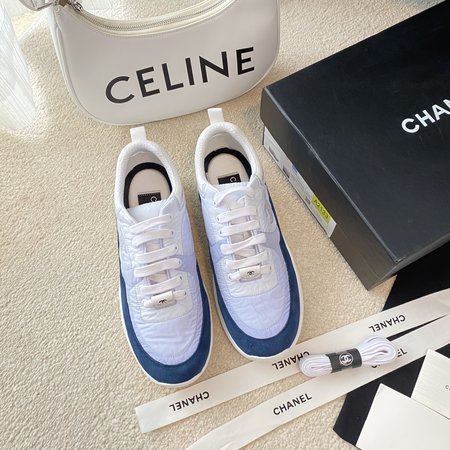 Chanel CC Logo color stitching sports running shoes