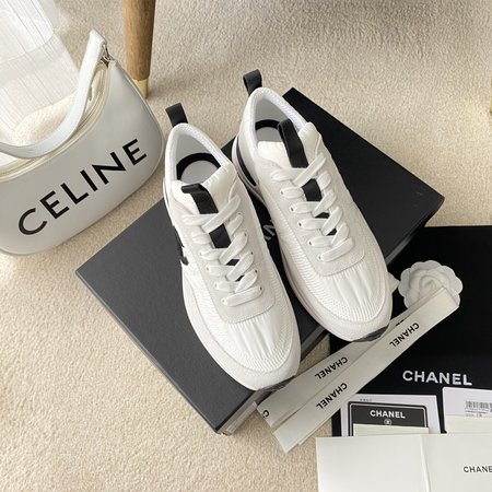 Chanel CC Logo color stitching sports running shoes