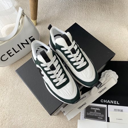 Chanel CC Logo color stitching sports running shoes