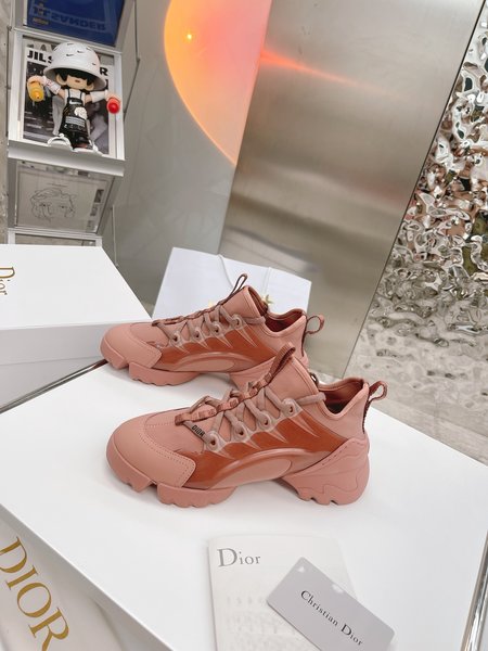 Dior Sneakers silk cowhide 3D pattern