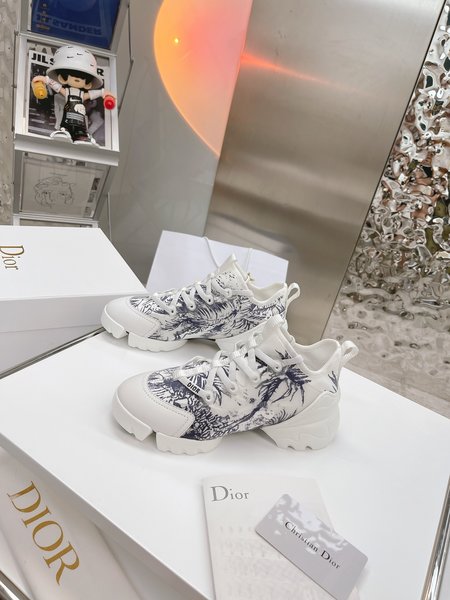 Dior Sneakers silk cowhide 3D pattern