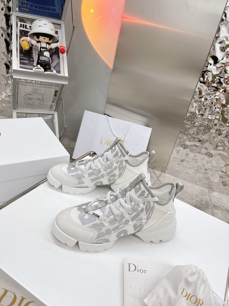 Dior Reflective sneakers silk cowhide 3D pattern