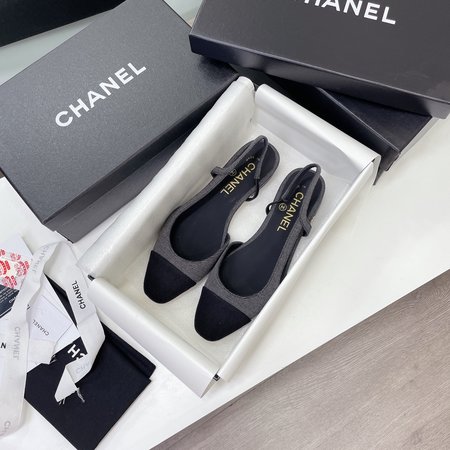 Chanel Classic sandals sheepskin lining silk sheepskin