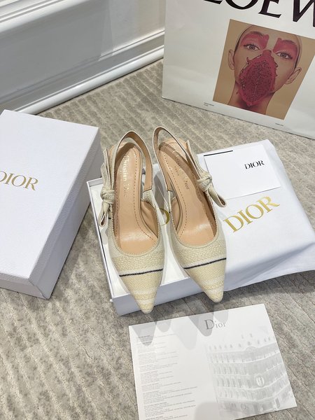 Dior Logo Strap Heels