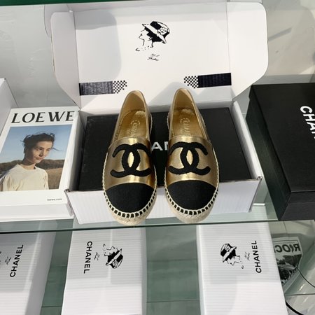 Chanel Espadrilles shoes hand-woven sheepskin lining