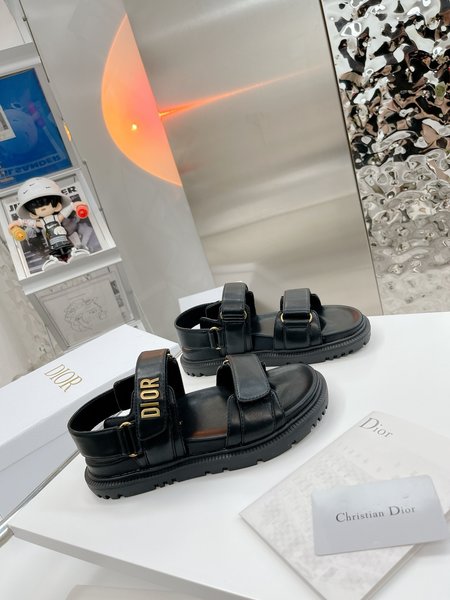 Dior Velcro leather sandals