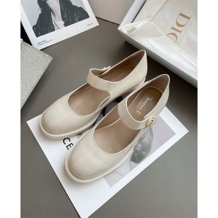 Dior Vintage Mary Jane shoes round toe high heels 5cm high