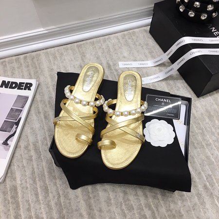 Chanel Pearl sandals and slippers