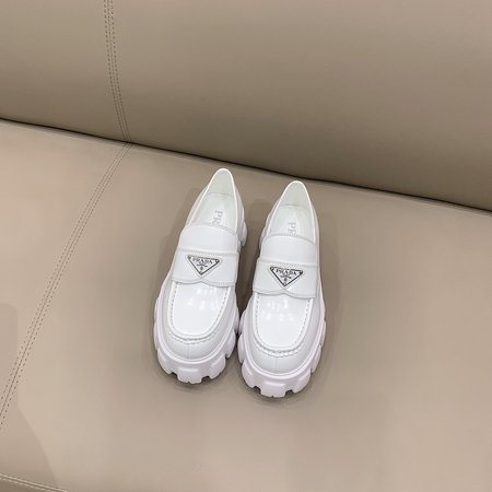 Prada platform loafers