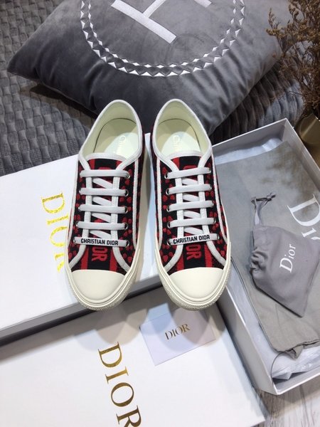 Dior Imported lambskin woven fabric casual shoes