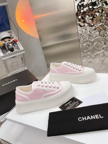 Chanel Platform canvas casual shoes