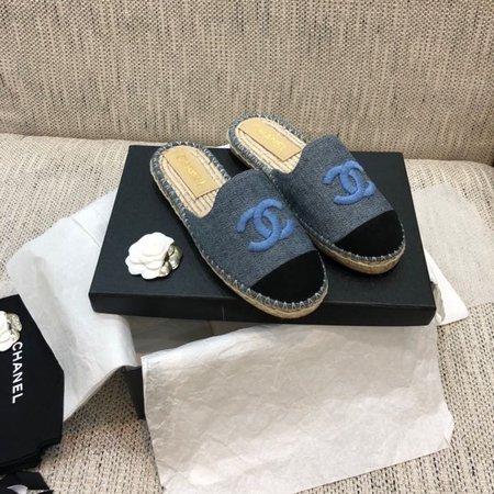 Chanel Hemp rope woven slippers