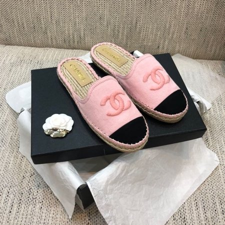 Chanel Hemp rope woven slippers