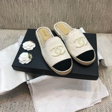 Chanel Hemp rope woven slippers