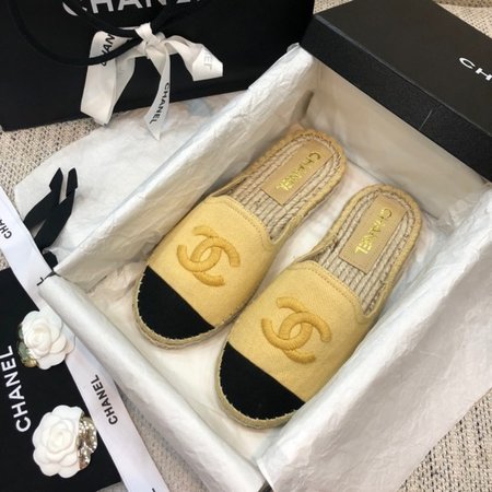 Chanel Hemp rope woven slippers