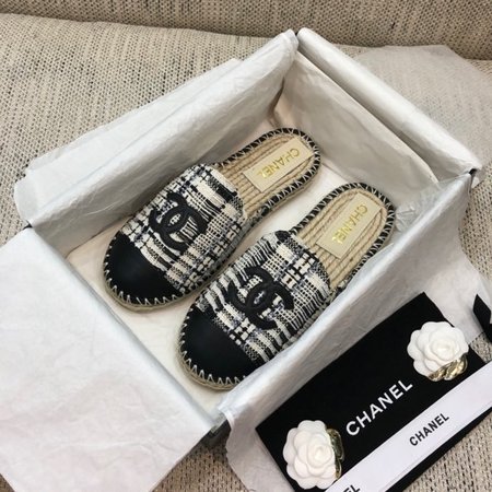 Chanel Hemp rope woven slippers