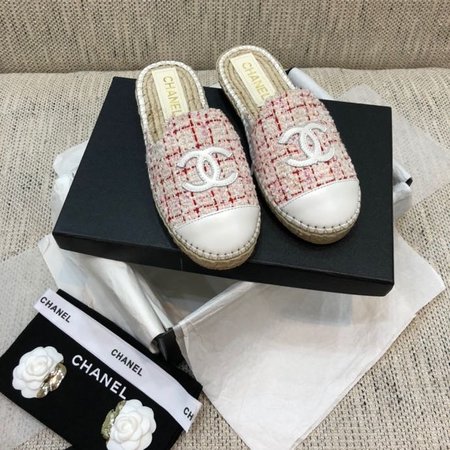 Chanel Hemp rope woven slippers