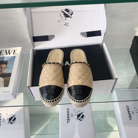 Chanel Espadrilles shoes hand-woven sheepskin lining