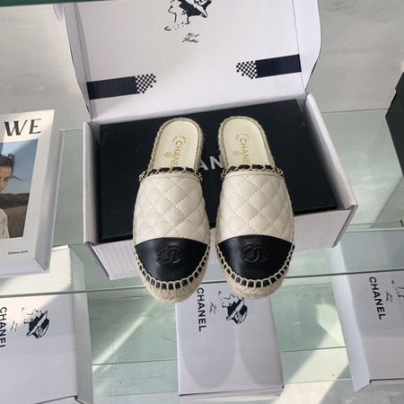 Chanel Espadrilles shoes hand-woven sheepskin lining