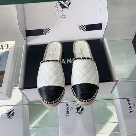 Chanel Espadrilles shoes hand-woven sheepskin lining