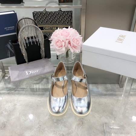 Dior Cow leather Mary Jane shoes