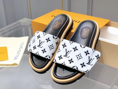 Louis Vuitton Nylon waterproof cloth velcro sandals