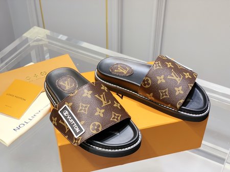 Louis Vuitton Sunset Comfort series flat velcro sandals