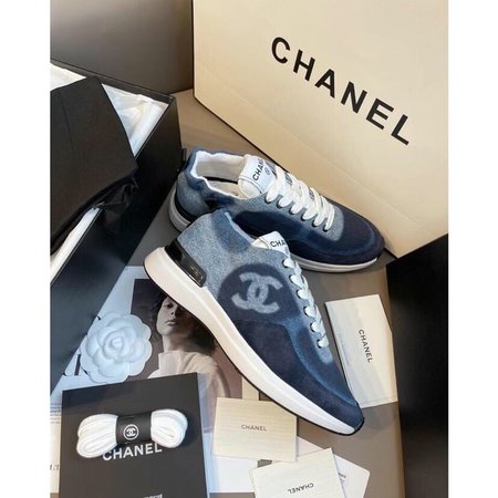 Chanel Casual shoes denim CC Logo