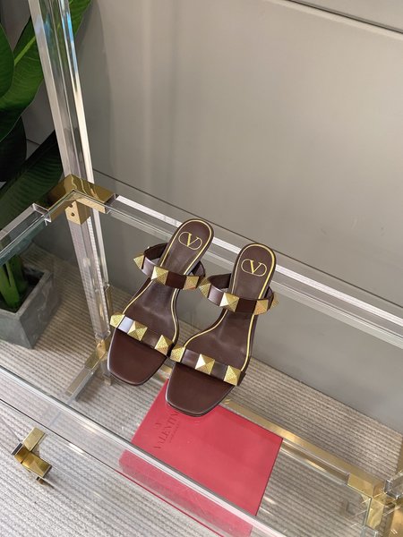 Valentino Large studded high heel sandals