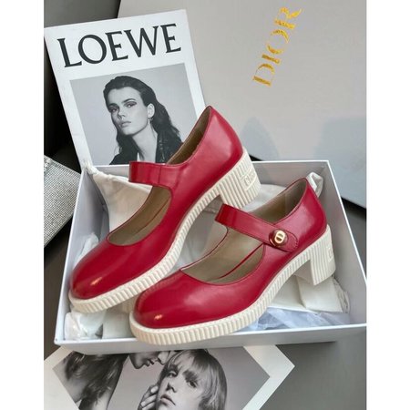 Dior Vintage Mary Jane shoes round toe high heels 5cm high