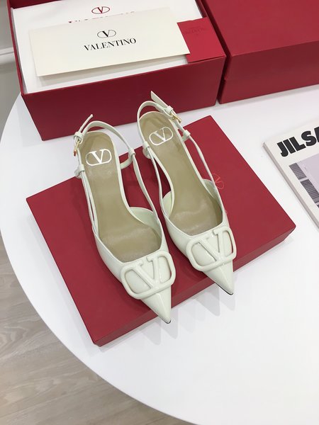 Valentino Big V Buckle Slippers