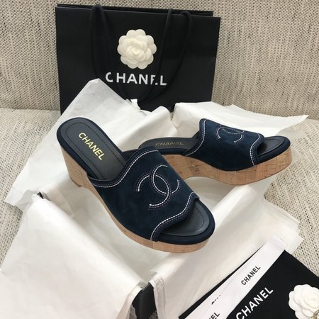 Chanel High heel slippers