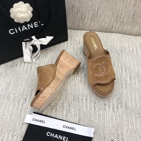 Chanel High heel slippers