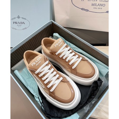 Prada Silhouette design inverted triangle logo sneakers