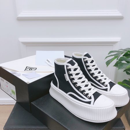 Chanel Platform High Top Canvas Casual Shoes Sneakers