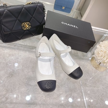 Chanel Vintage Mary Jane dancing shoes leather sole