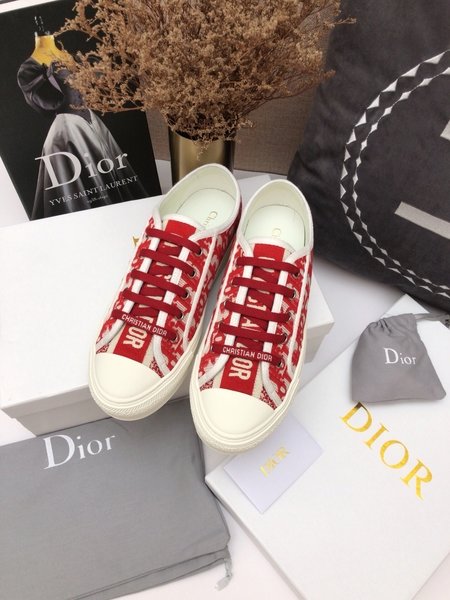 Dior Imported lambskin woven fabric casual shoes