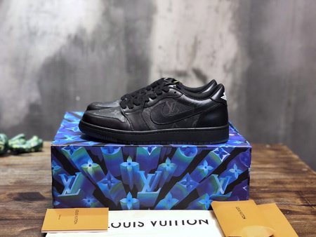 Louis Vuitton Air Jordan 1 joint sneakers calfskin