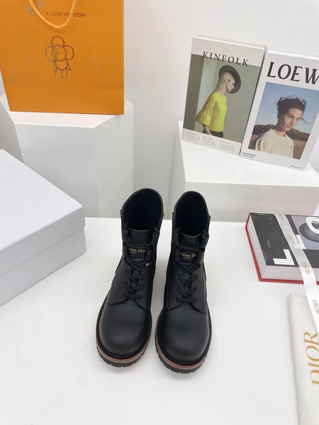 Dior Boots golden DIOR-ID logo lucky star