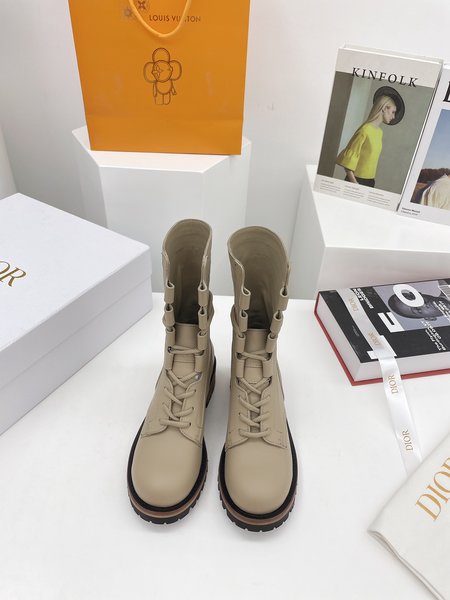 Dior Boots golden DIOR-ID logo lucky star