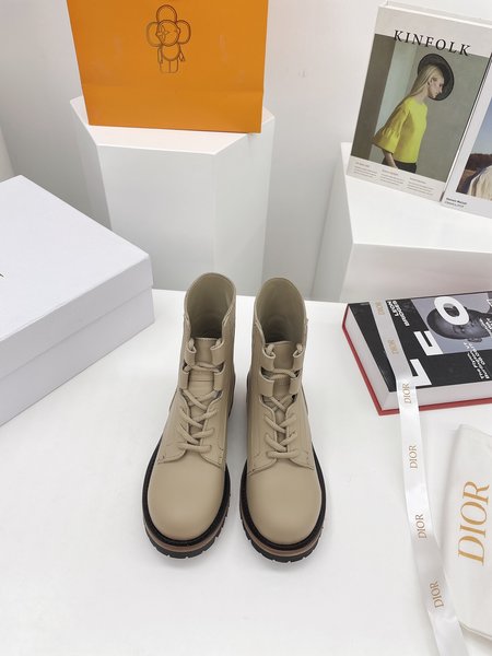 Dior Boots golden DIOR-ID logo lucky star