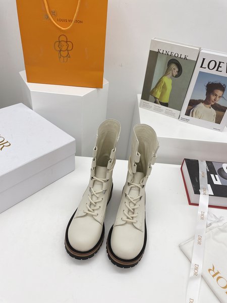 Dior Boots golden DIOR-ID logo lucky star