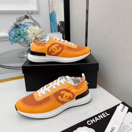 Chanel Sneakers denim and sheepskin leather