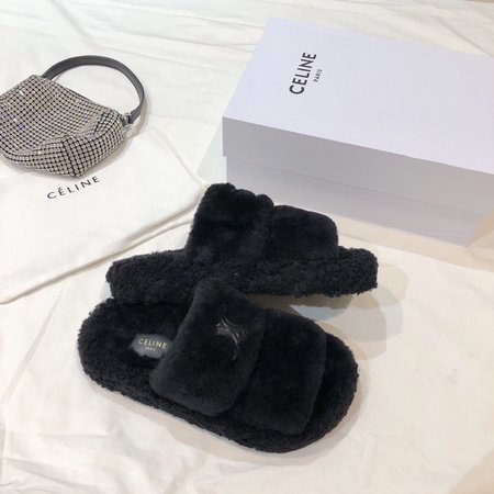 Celine wool slippers