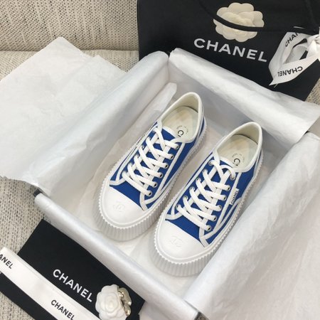 Chanel Platform canvas casual shoes sneakers