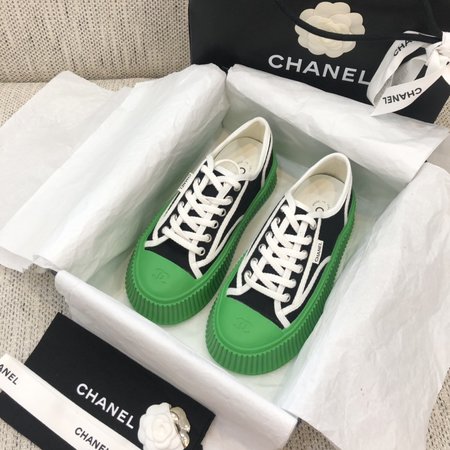 Chanel Platform canvas casual shoes sneakers