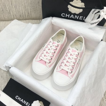 Chanel Platform canvas casual shoes sneakers